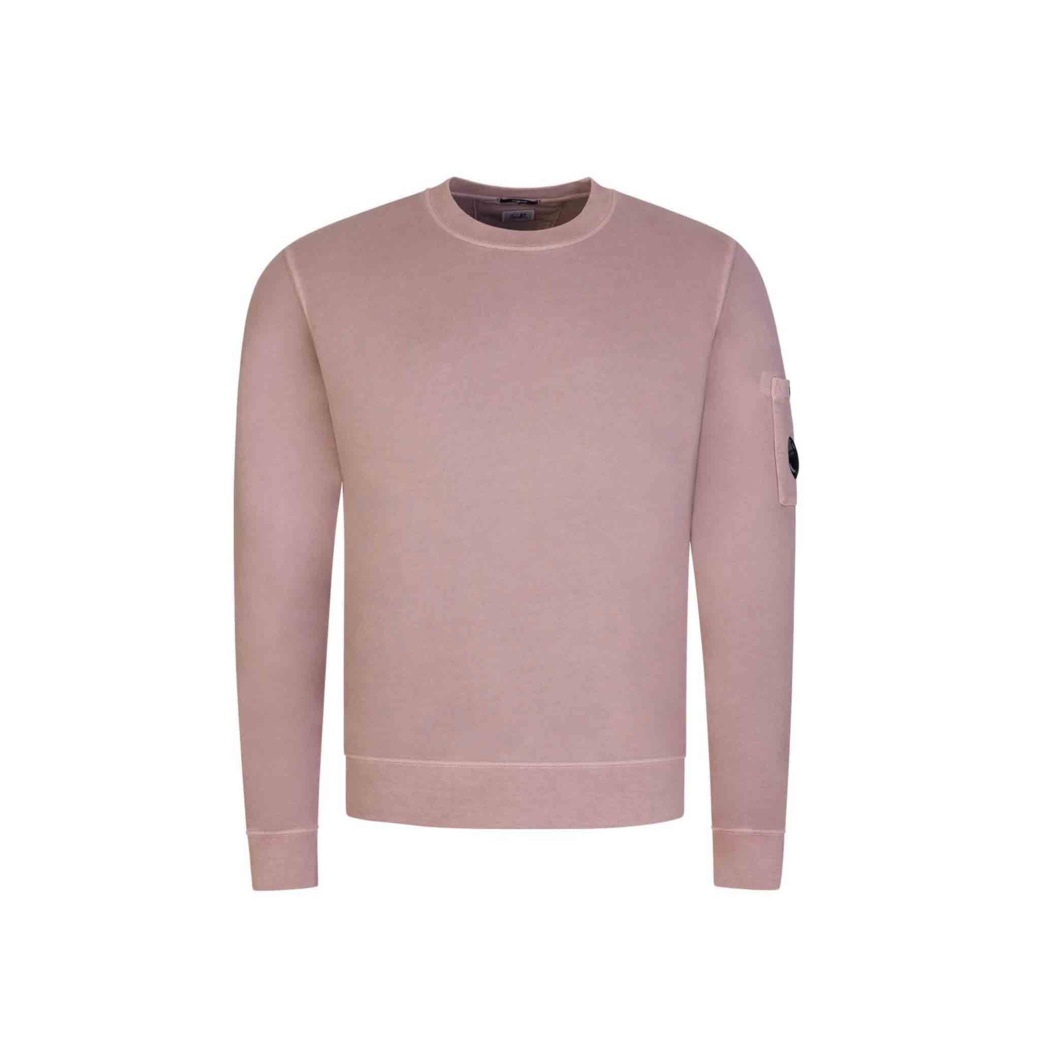 C.P. Company Resist Dyed Sweatshirt in Dusty Pink