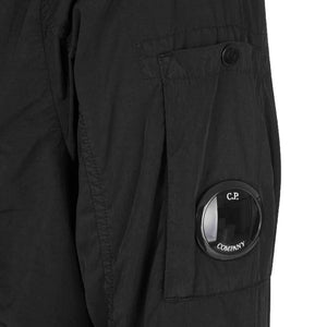 C.P. Company Chrome-R Zipped Overshirt in Black