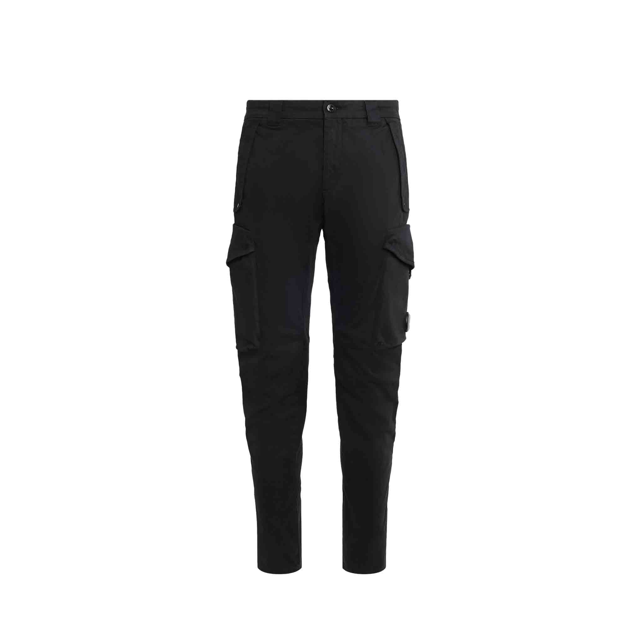 C.P. Company Stretch Sateen Ergonomic Pants in Black