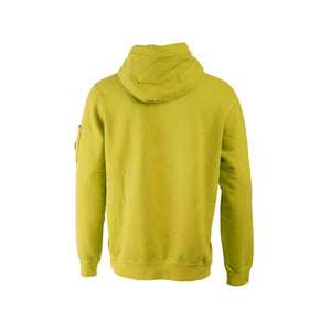 C.P. Company Resist Dyed Hooded Sweatshirt in Lime Green