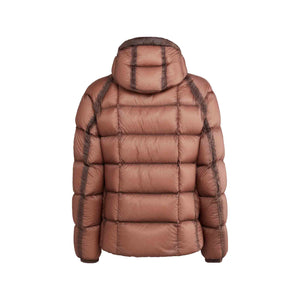C.P. Company D.D. Shell Hooded Down Jacket in Cedar Wood- Pink