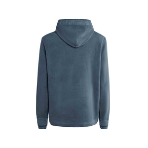 C.P. Company Reverse Brushed & Emerized Diag Fleece Hoodie in Orion Blue
