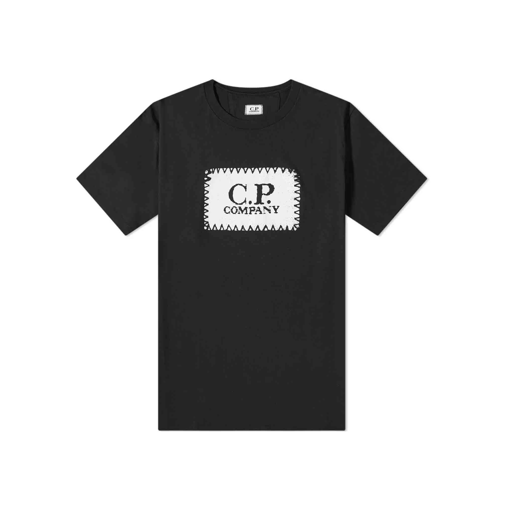 C.P. Company Undersixteen Box Logo T-Shirt in Black