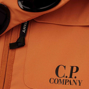 C.P. Company Undersixteen Shell-R Goggle Vest in Harvest Pumpkin