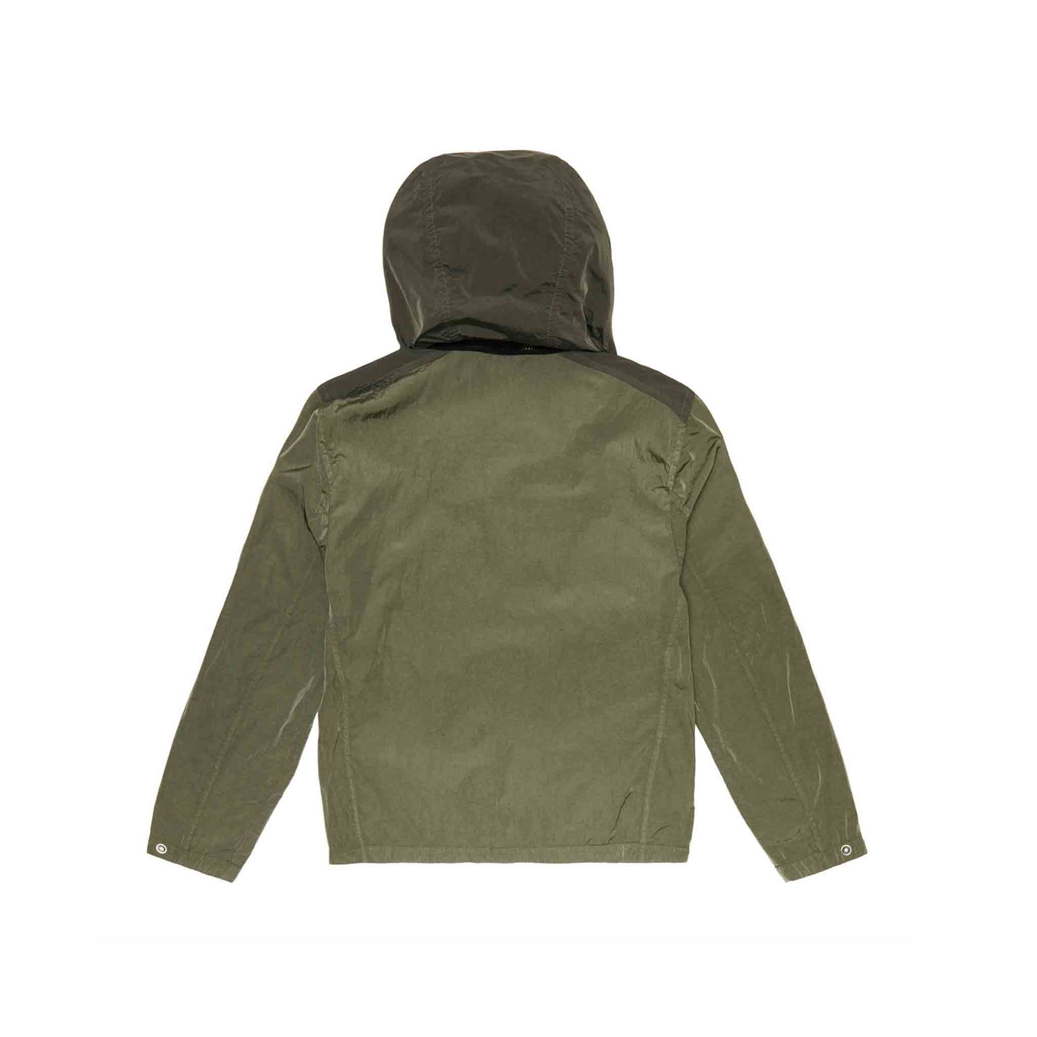 C.P. Company Undersixteen Chrome-R Short Jacket in Bronze Green