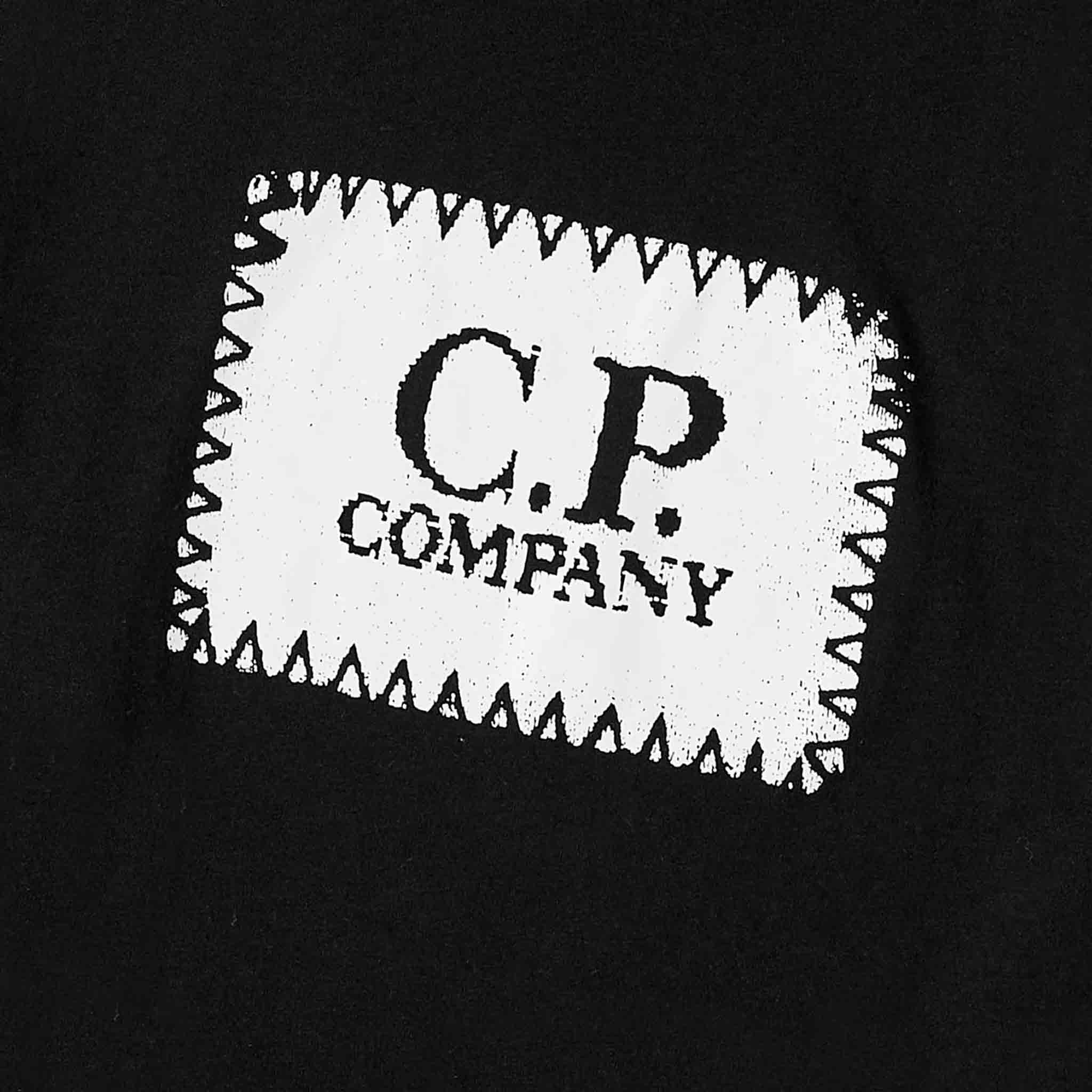 C.P. Company Undersixteen Box Logo T-Shirt in Black