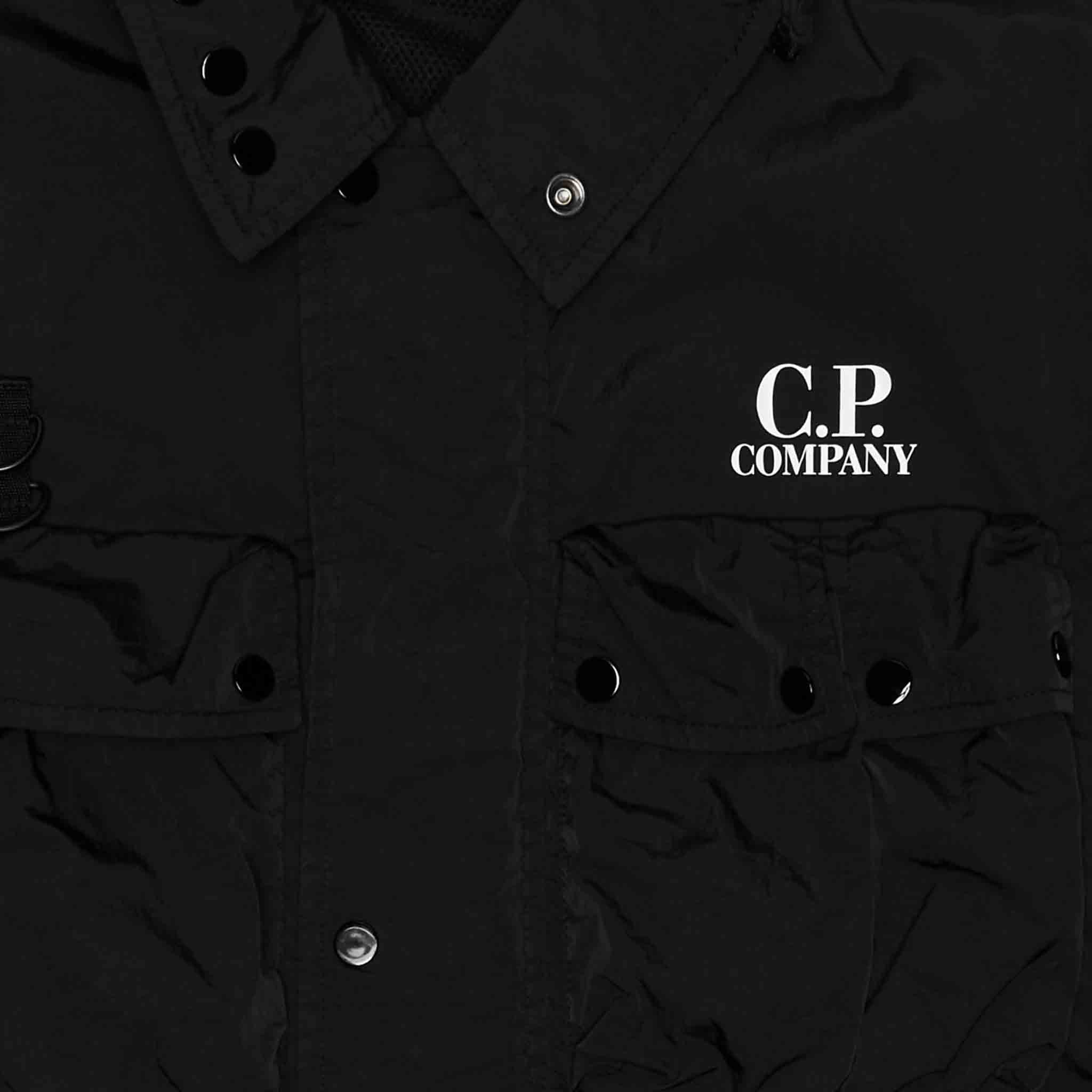 C.P. Company Undersixteen Chrome-R Short Jacket in Black