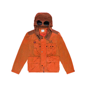 C.P. Company Undersixteen Chrome-R Short Jacket in Harvest Pumpkin