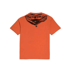 C.P. Company U16 Goggle Print T-Shirt in Harvest Pumpkin