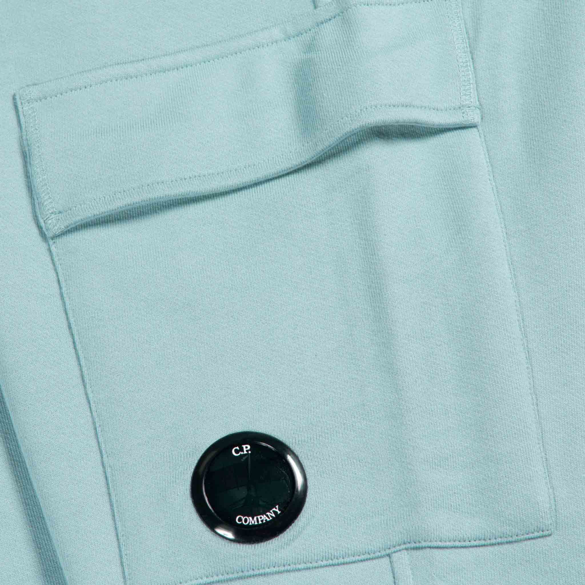 C.P. Company Undersixteen Fleece Sweatpants in Tile Blue