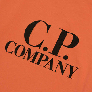 C.P. Company U16 Goggle Print T-Shirt in Harvest Pumpkin