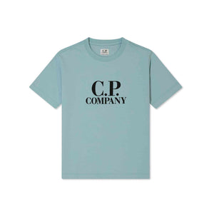 C.P. Company U16 Goggle Print T-Shirt in Tile Blue