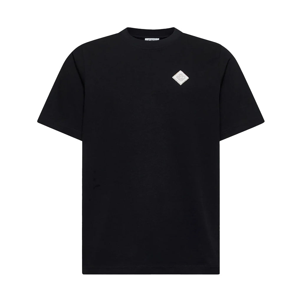 Casablanca Pearl Diamond CC Patch T-Shirt in Black