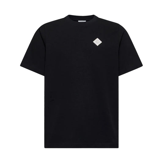 Casablanca Pearl Diamond CC Patch T-Shirt in Black