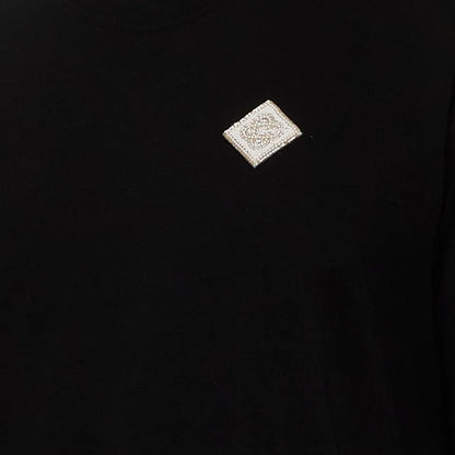 Casablanca Pearl Diamond CC Patch T-Shirt in Black
