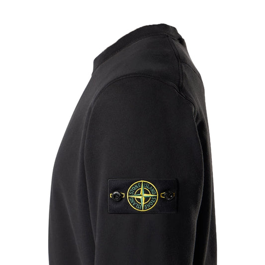 [Stone Island] Organic Cotton Fleece Crewneck Sweatshirt