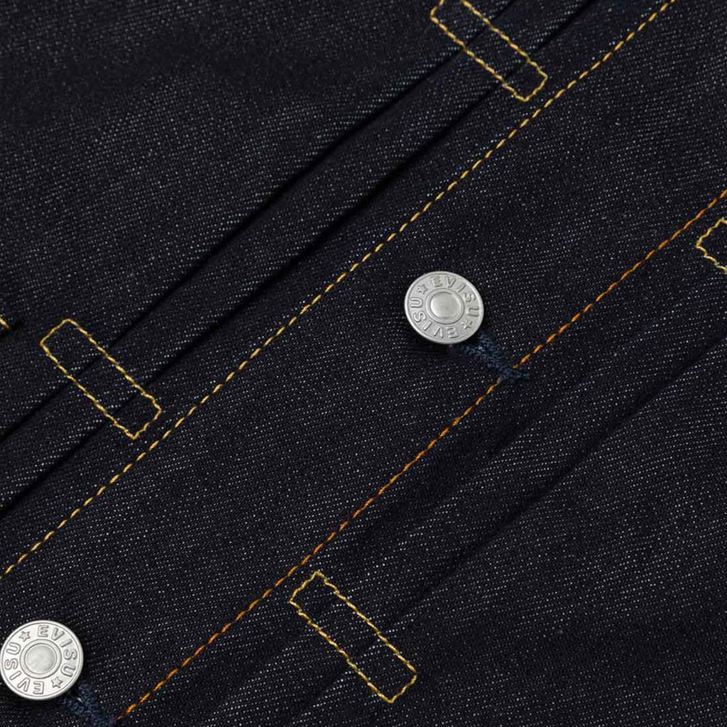 Evisu Ht, Ecru Seagull Printed Denim Jacket