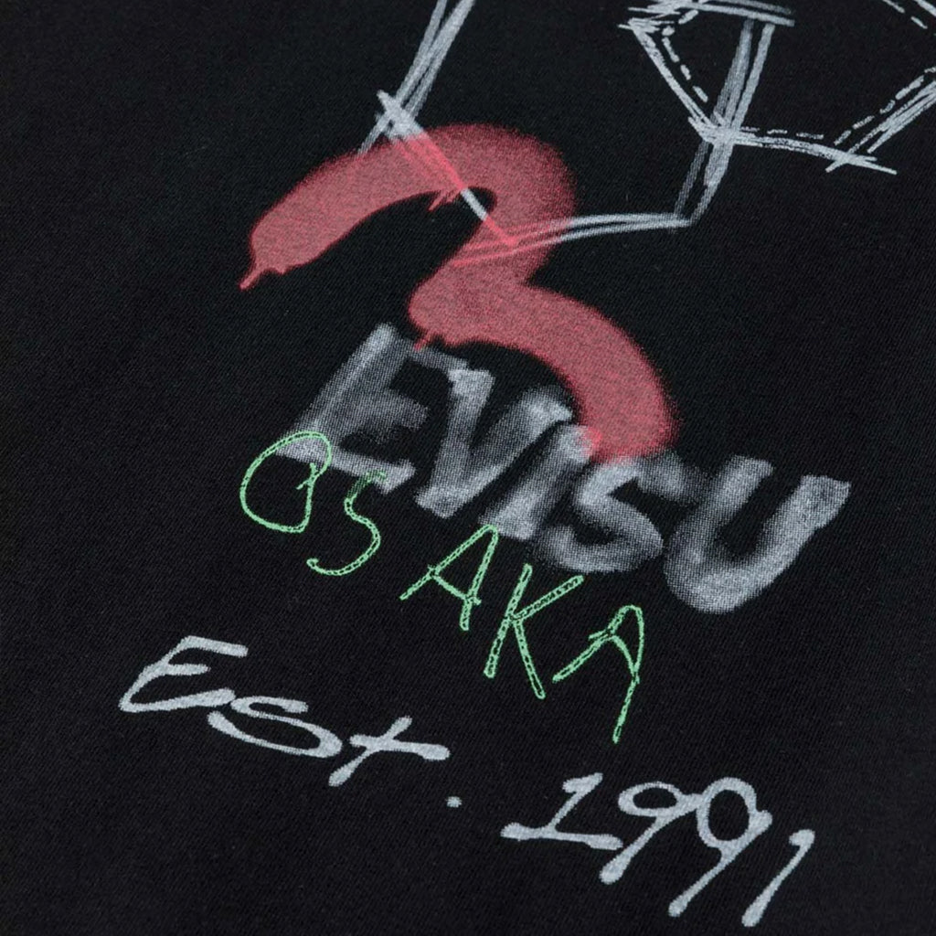 Evisu Ht, Hand-Drawn Multi-Pocket & Daicock Printed Ss Tee