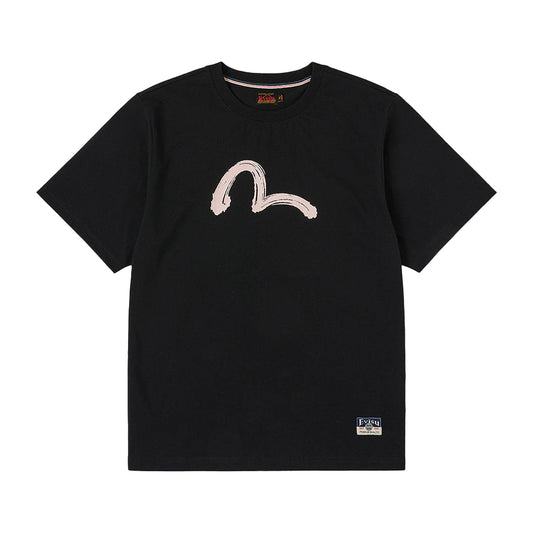 Evisu Ht,Hand Brush Seagull Printed Ss Tee
