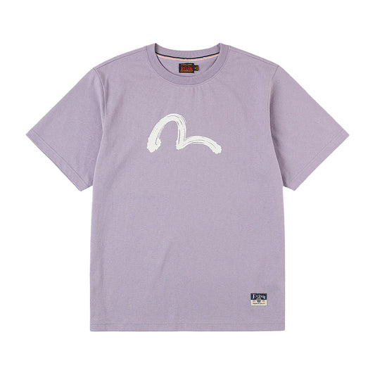 Evisu Ht,Hand Brush Seagull Printed Ss Tee