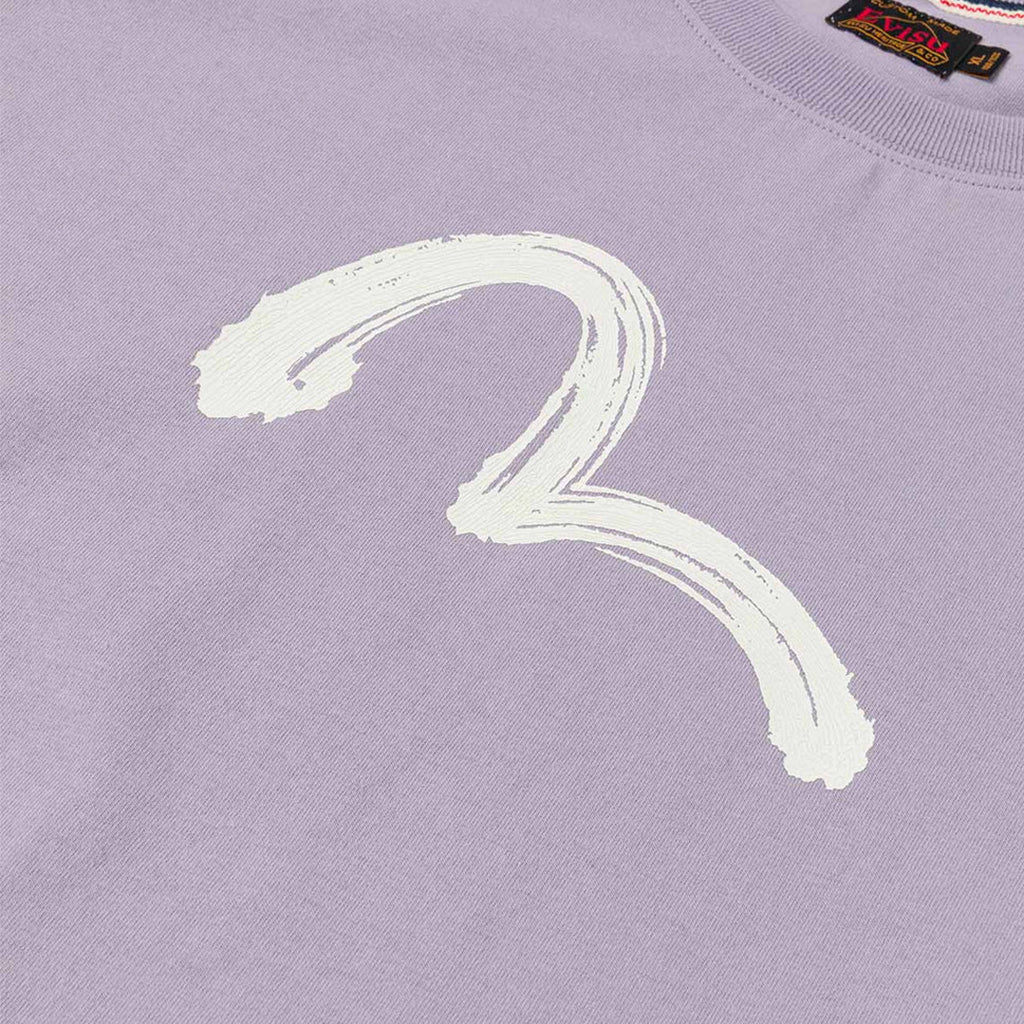 Evisu Ht,Hand Brush Seagull Printed Ss Tee
