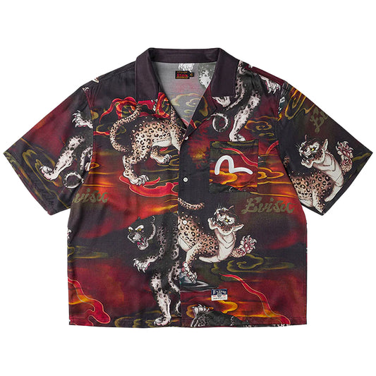 Evisu Ht, Leopard Aop Ss Shirt