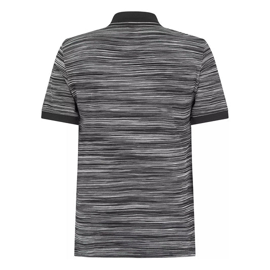 Missoni Striped Contrast Collar Polo Shirt Space Dyed