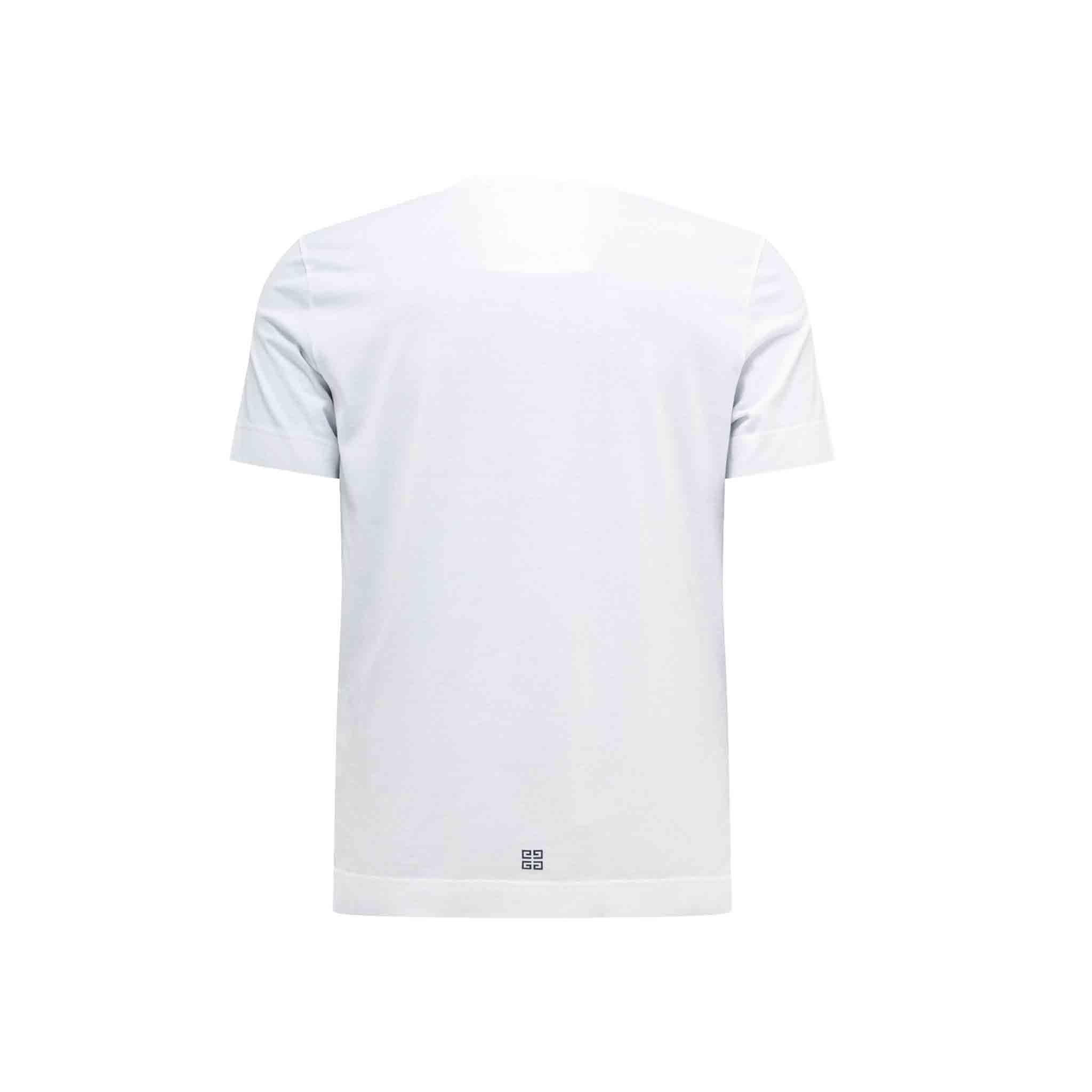 Givenchy 4G Multicolour Slim Fit T-Shirt in White