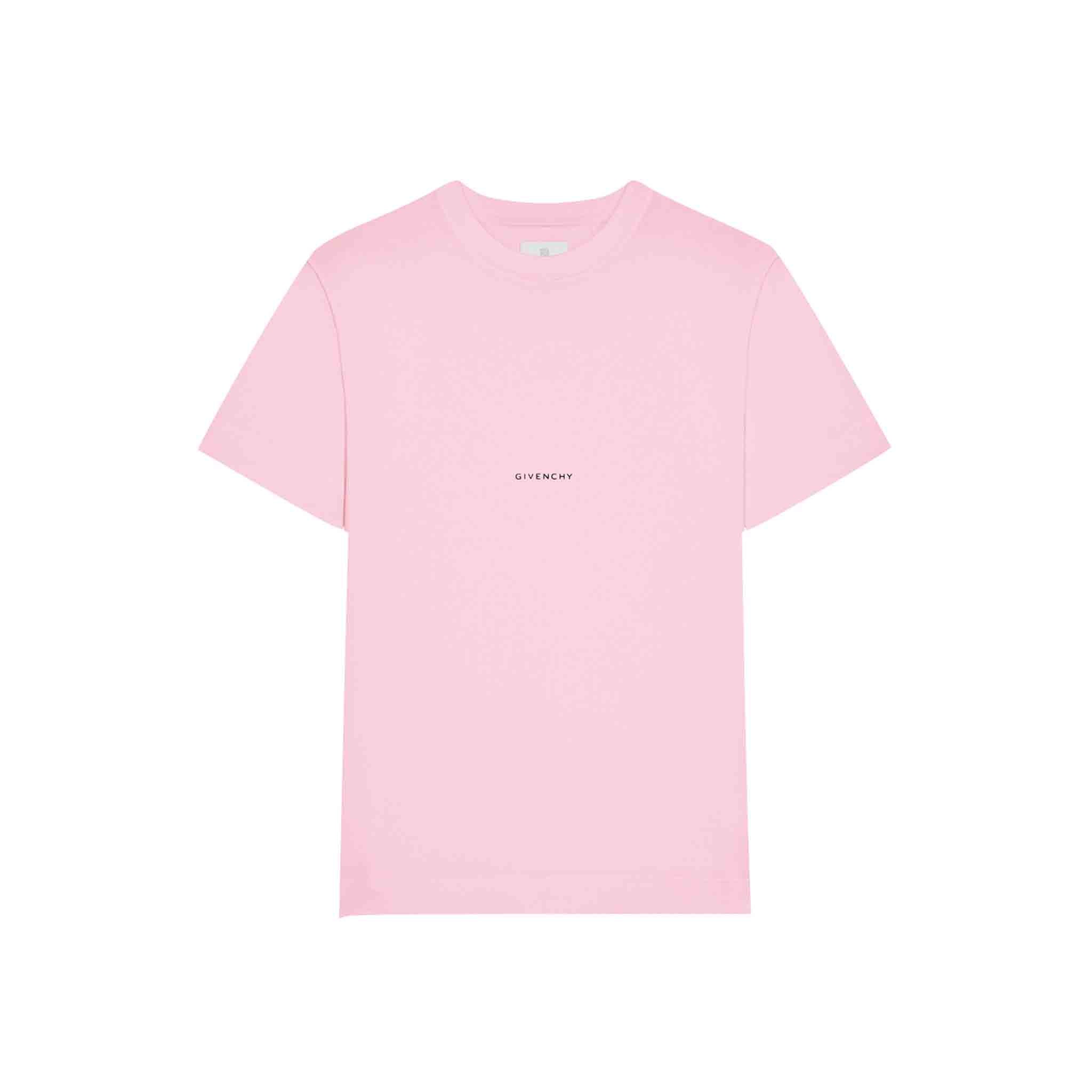 Givenchy Small Logo Slim Fit T-Shirt in Light Pink