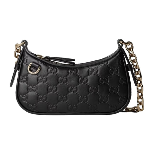 [Gucci] GG Embossed Leather Mini Shoulder Bag
