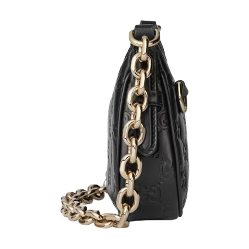[Gucci] GG Embossed Leather Mini Shoulder Bag