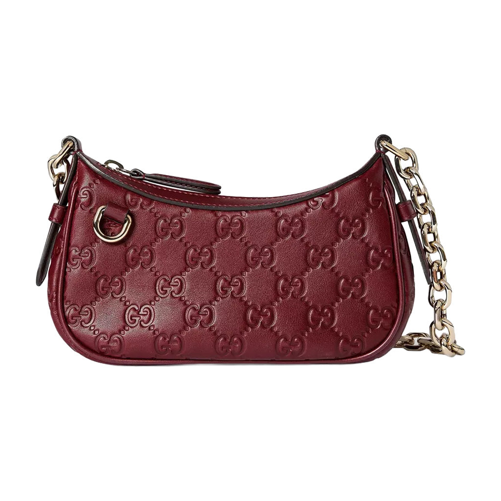 [Gucci] GG Embossed Leather Mini Shoulder Bag