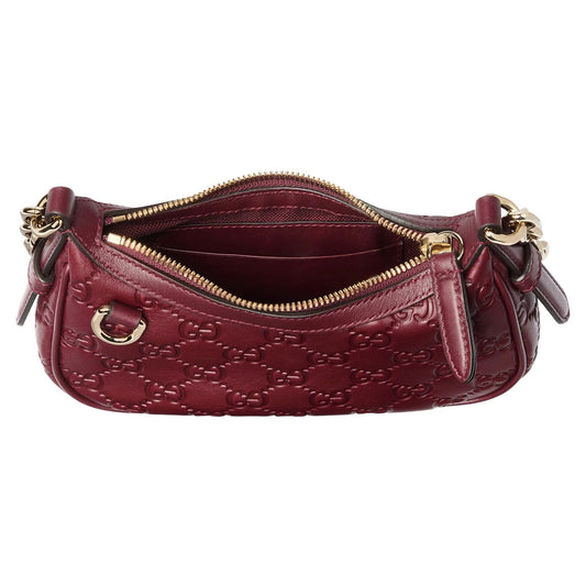 [Gucci] GG Embossed Leather Mini Shoulder Bag