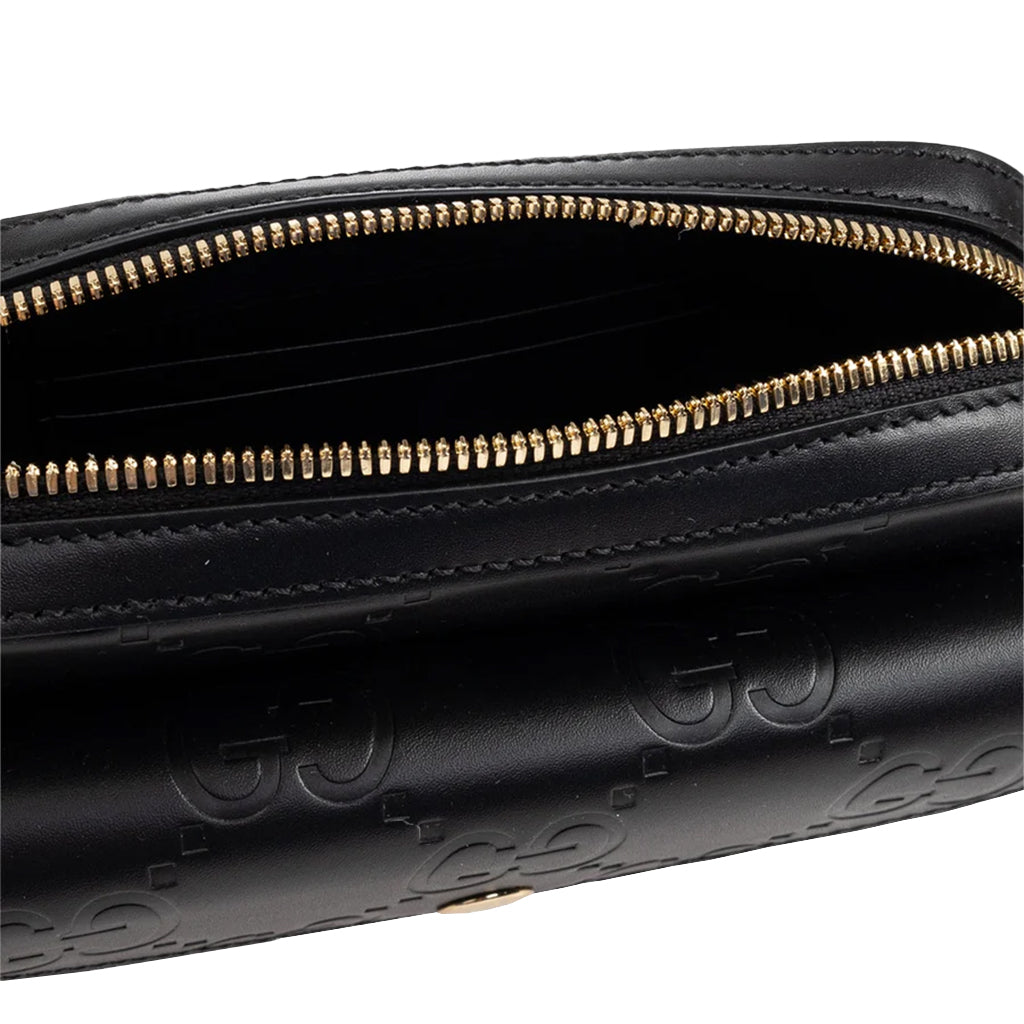 [Gucci] GG Leather Crossbody Shoulder Bag