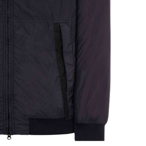 Stone Island Crinkle Reps With Primaloft Hooded Jacket in Navy