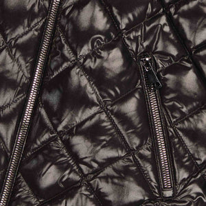 Moncler Enfant Girls Reet Diamond Quilted Coat in Black