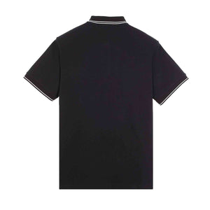 Stone Island Junior Short Sleeve Polo in Black