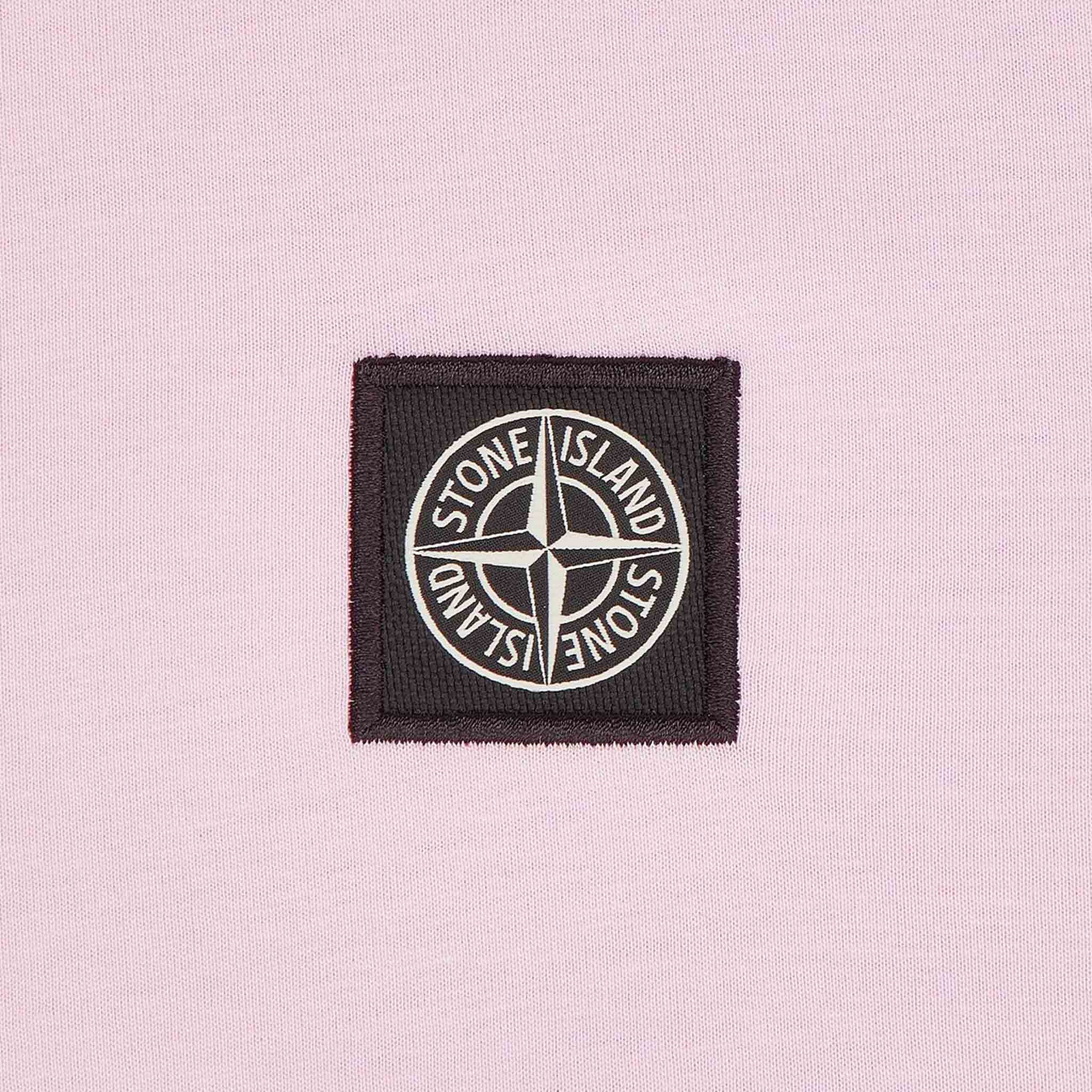 Stone Island Junior Compass T-Shirt in Pink