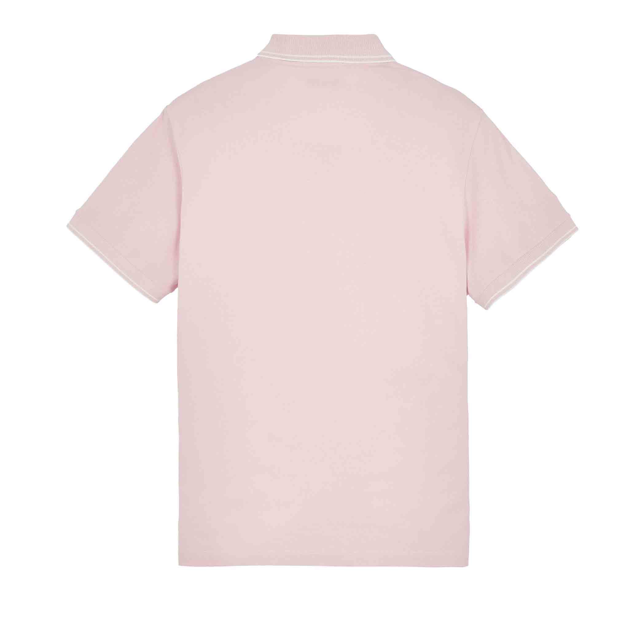 Stone Island Junior Short Sleeve Polo in Pink