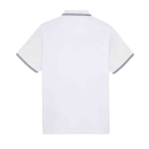 Stone Island Junior Short Sleeve Polo in White