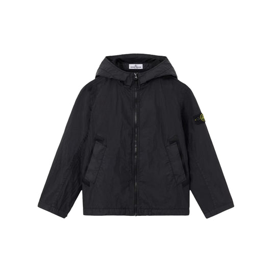 Stone Island Junior Crinkle Reps Ny Hooded Jacket