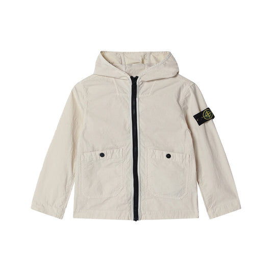 Stone Island Junior Mil-Spec Stretch Ripstop-TC Hooded Jacket