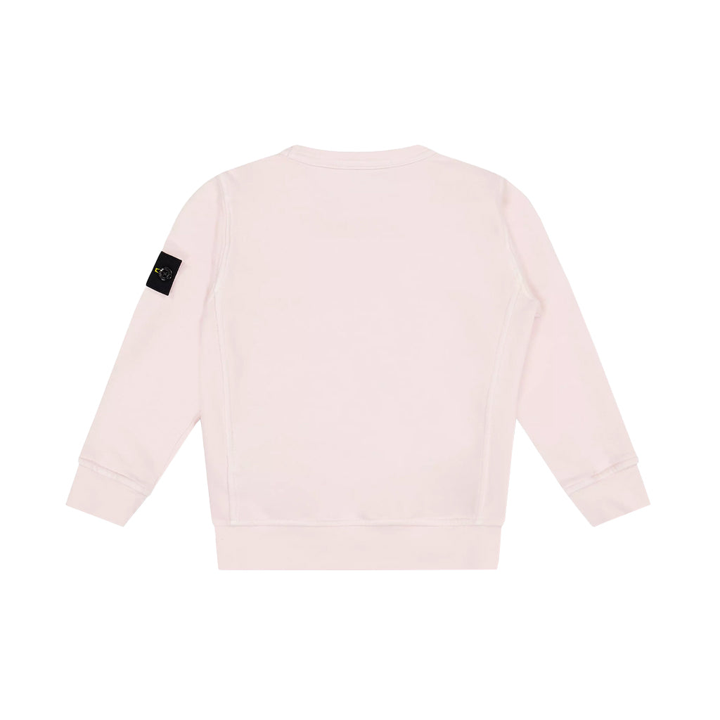 Stone Island Junior Cotton Fleece Crewneck Sweatshirt