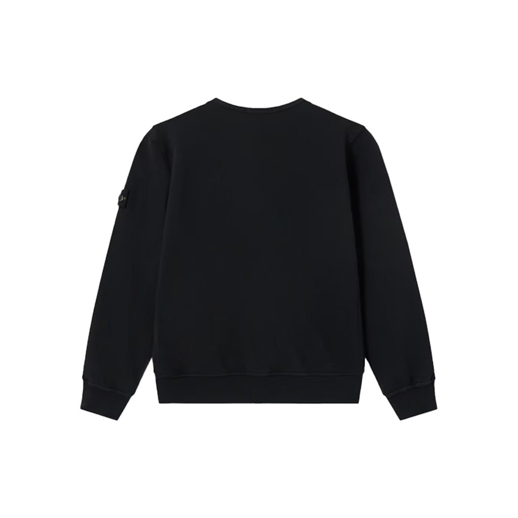 Stone Island Junior Cotton Fleece Crewneck Sweatshirt