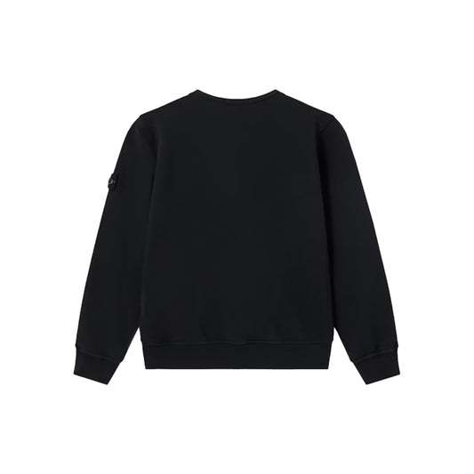 Stone Island Junior Cotton Fleece Crewneck Sweatshirt