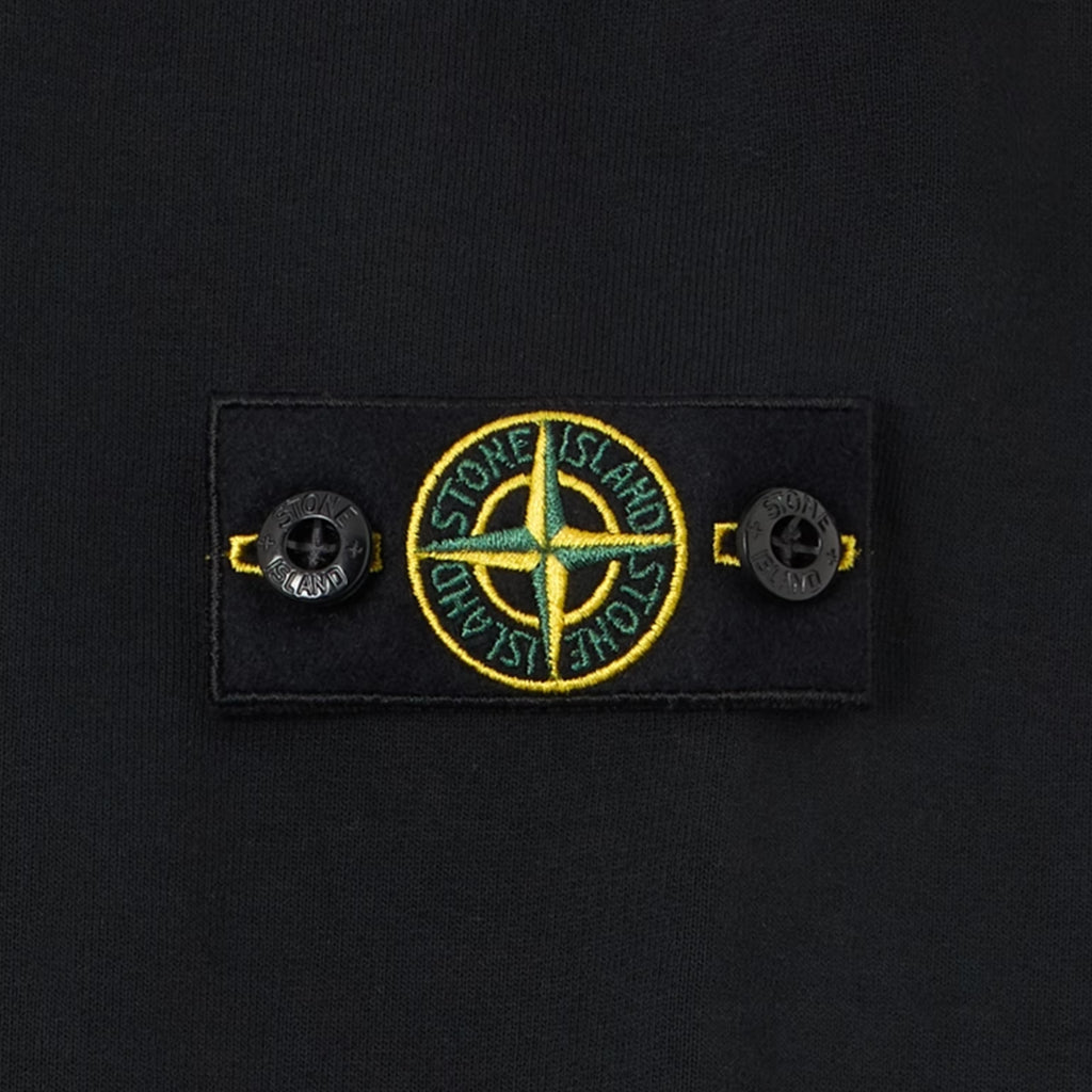 Stone Island Junior Cotton Fleece Crewneck Sweatshirt