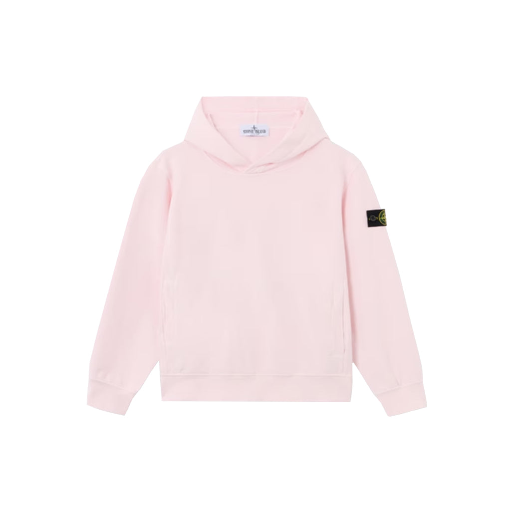 Stone Island Junior Cotton Fleece Hooded Sweatshirt