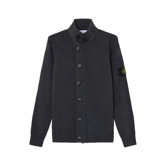 [Stone Island] Lambswool Zip-Up Cardigan