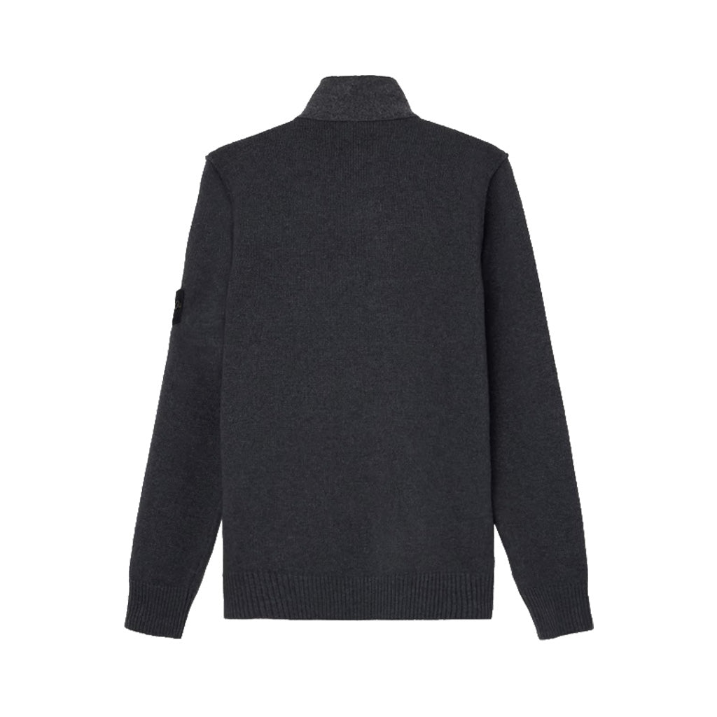 [Stone Island] Lambswool Zip-Up Cardigan
