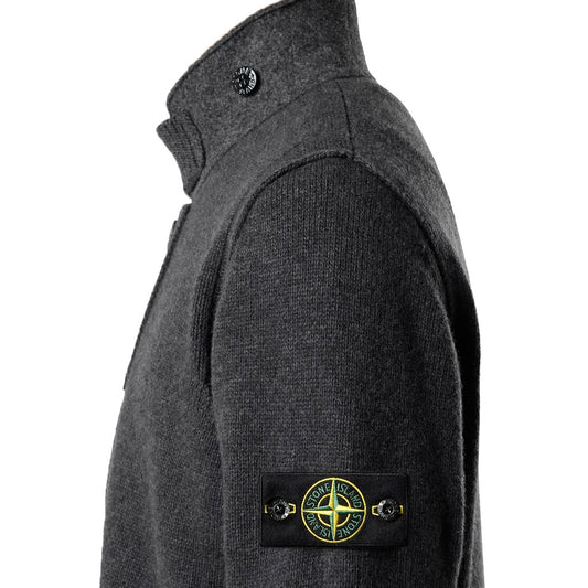 [Stone Island] Lambswool Zip-Up Cardigan